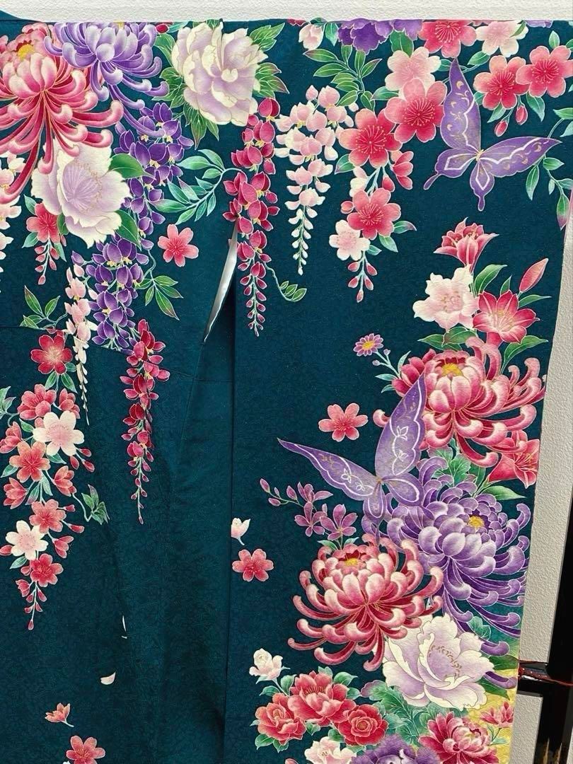 モデル振袖 押切もえ 豪華 金通し 刺繍 金彩 身丈173cm