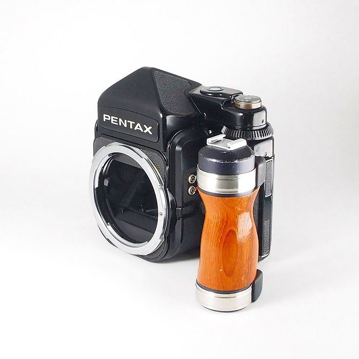 PENTAX67木製グリップ PENTAX67 105mm f2.4 ・木製グリップ付き オマケ