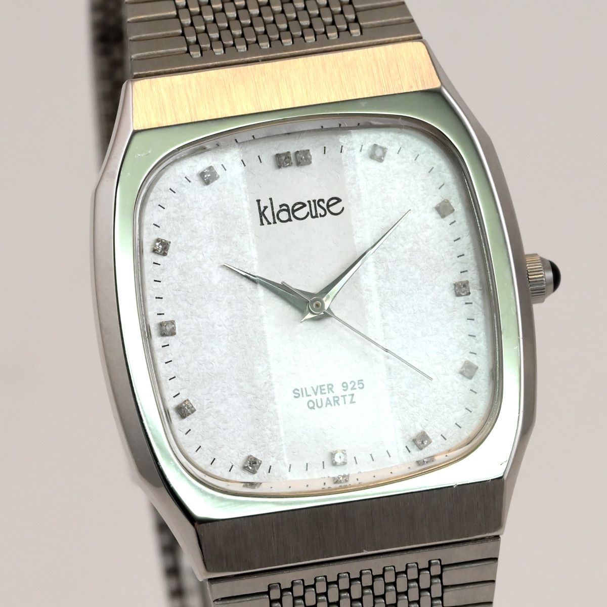 良品 klaeuse クロイゼ メンズ腕時計 スターリングシルバー