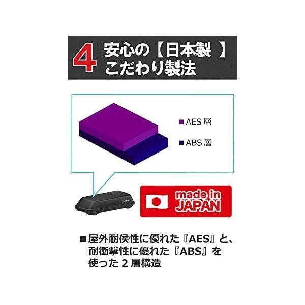 カーメイト inno イノー ルーフボックス314 スクエア コンパクト モデル 容量240L マットブラック 黒 小 BRIGHTFACE_UK