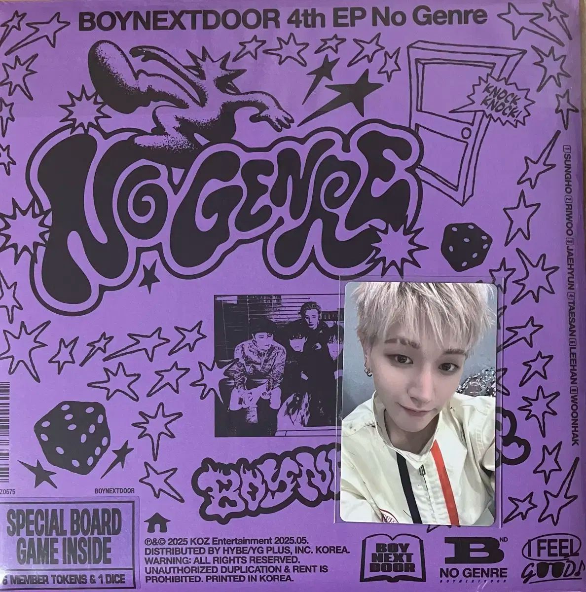 ボネクド ボイネク BOYNEXTDOOR Weverse リウ BOYNEXTDOOR(ボイネク) ボードゲーム アルバム リウ(RIWOO