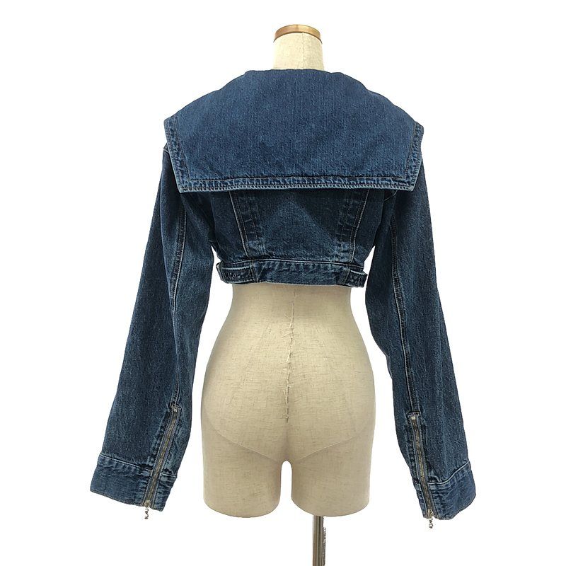 FETICO / フェティコ | SAILOR COLLAR DENIM JACKET デニムジャケット