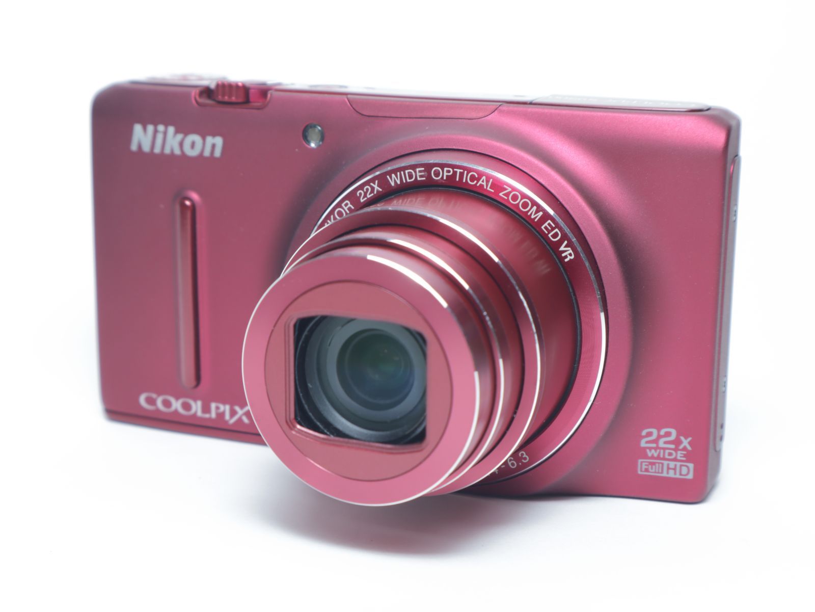 1034□美品□ Nikonニコン Nikon デジタルカメラ COOLPIX S9500 レッド