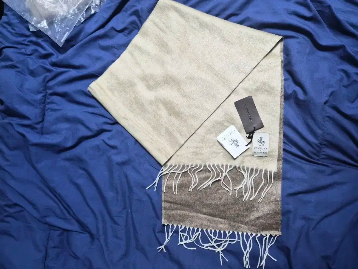 イタリア Piacenza カシミヤ シルク リバーシブル マフラー