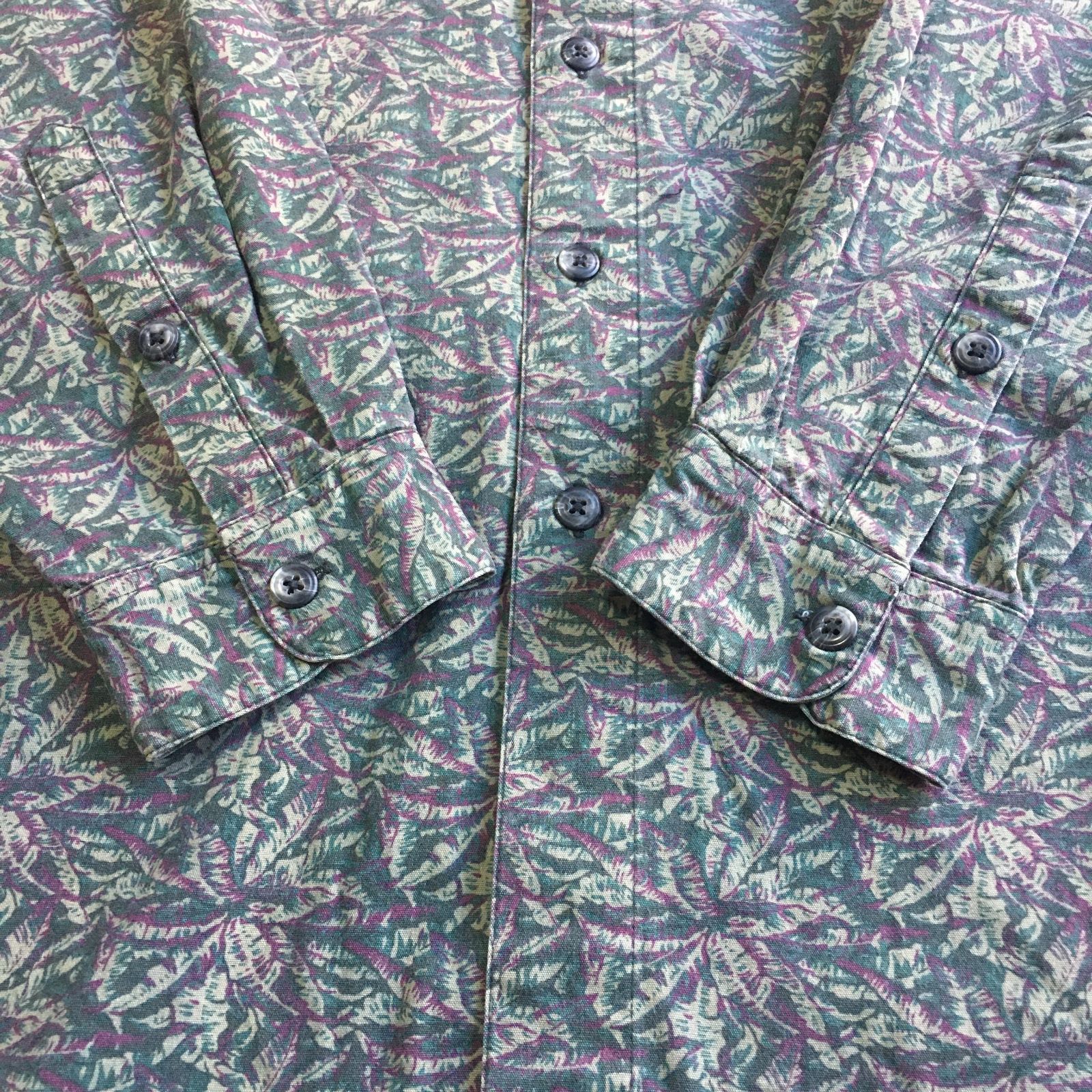 90s patagonia Botanical Pattern Long sleeve shirt パタゴニア ボタニカル柄シャツ 長袖シャツ