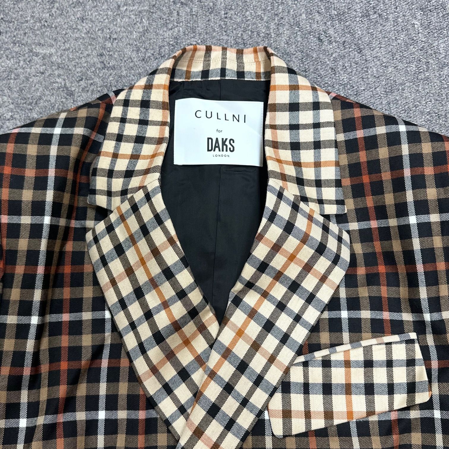 参考上代85800円 未使用品 CULLNI×DAKS Tie Locken Jacket テーラード