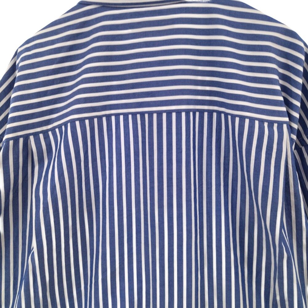 値下げ可【美品】BALENCIAGA ロゴ オーバーサイズストライプシャツ BALENCIAGA バレンシアガ ストライプシャツ オーバーサイズ