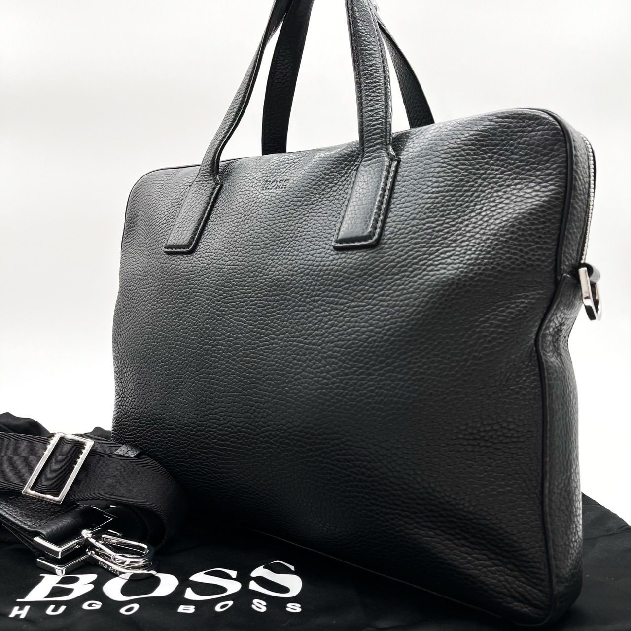 BOSS ビジネスバッグ ブラック レザー メンズ 2WAY BOSS ビジネスバッグ ブラック レザー メンズ 2WAY HUGO BOSS