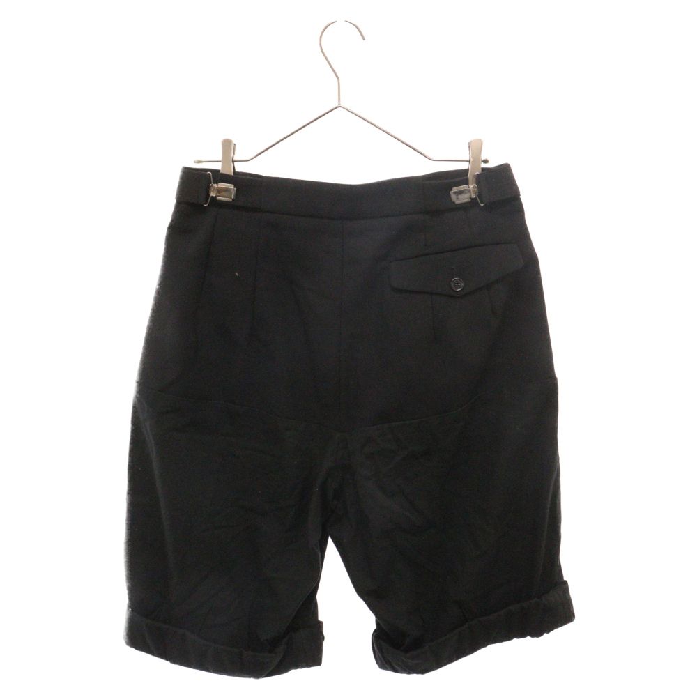 RAF SIMONS (ラフシモンズ) 20SS PLEATED DETAIL SUSPENDER SHORTS プリーツディティール サスペンダーショートパンツ  ブラック 201-345 - メルカリ