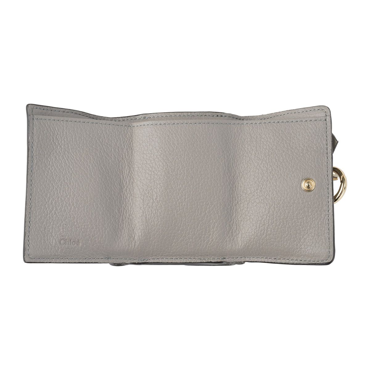 新品 クロエ Chloe 3つ折り財布 アルファベット カシミアグレー - メルカリ