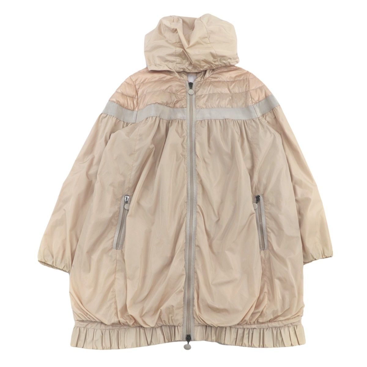 美品 モンクレール CORALIE ダウン切替 ナイロンスプリングコート 