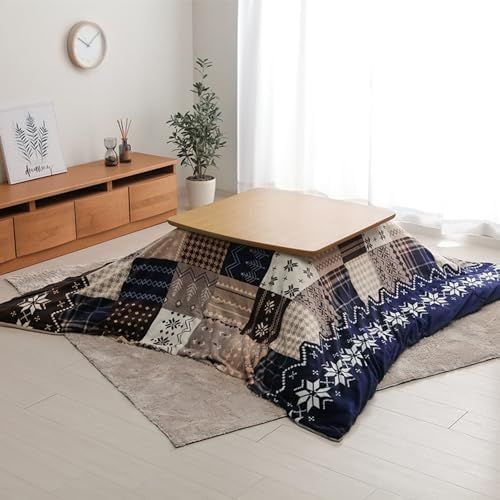 イケヒコ こたつ掛けふとん用カバー 正方形 約195×195㎝ レッド 撥水 5545639