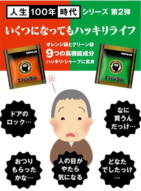 エパゾラム 1箱 正規品 正規販売代理店 1ヶ月分 HGH 白寿 オレンジ袋のプラズマローゲン、α-GPC、アスタキサンチン、レシチン。グリーン袋の PQQ、ジオスゲニン、フェルラ酸、ホワイトクルクミン、タキシフォリンの9大成分がハッキリ/シャープに - メルカリ