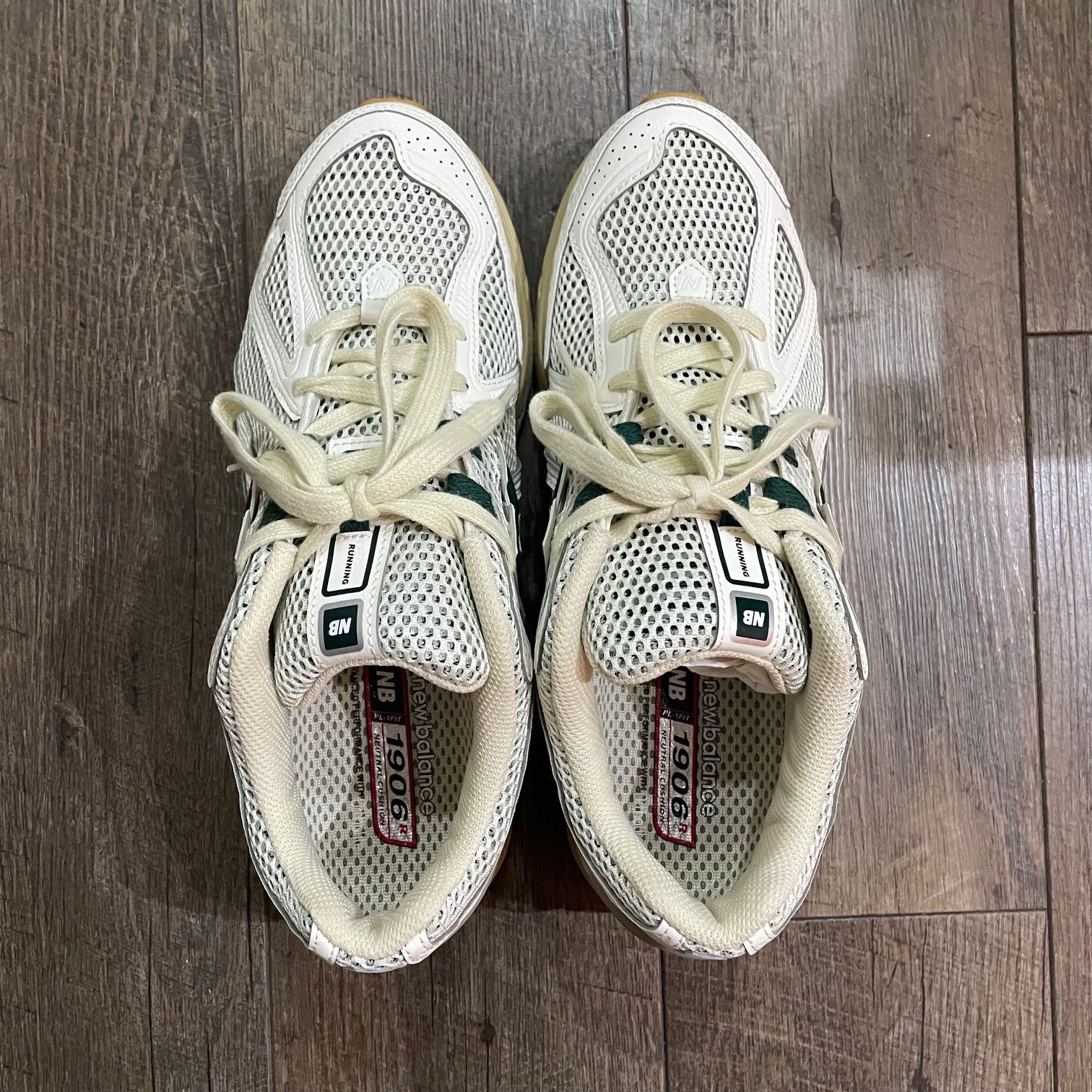 New Balance 1906R White Green メッシュ スニーカー