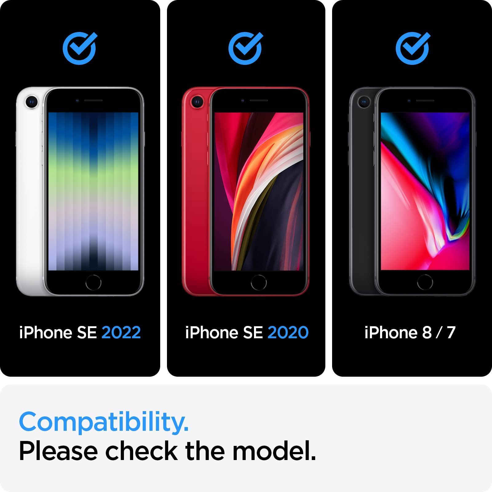 【人気商品】SE SE 第2世代、iPhone 8/7 第3世代、iPhone 用 iPhone ガイド枠付き iPhone ガラスフィルム  SE3/SE2/8/7 対応 全面保護 保護 AlignMaster フィルム フルカバー Spigen 1枚入 - メルカリShops