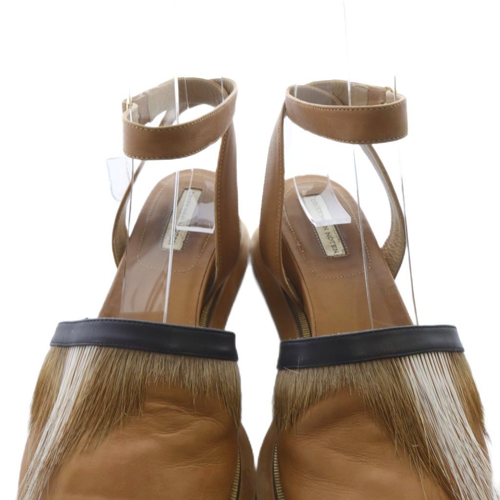DRIES VAN NOTEN☆関税込☆カーフヘアストラップ サンダル ドリスヴァンノッテン DRIES VAN NOTEN ドリスヴァンノッテン