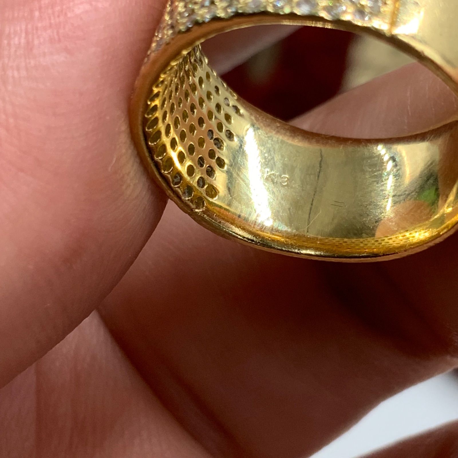 K18 パヴェダイヤ リング 7.9g 約11号 0.95ct - メルカリ
