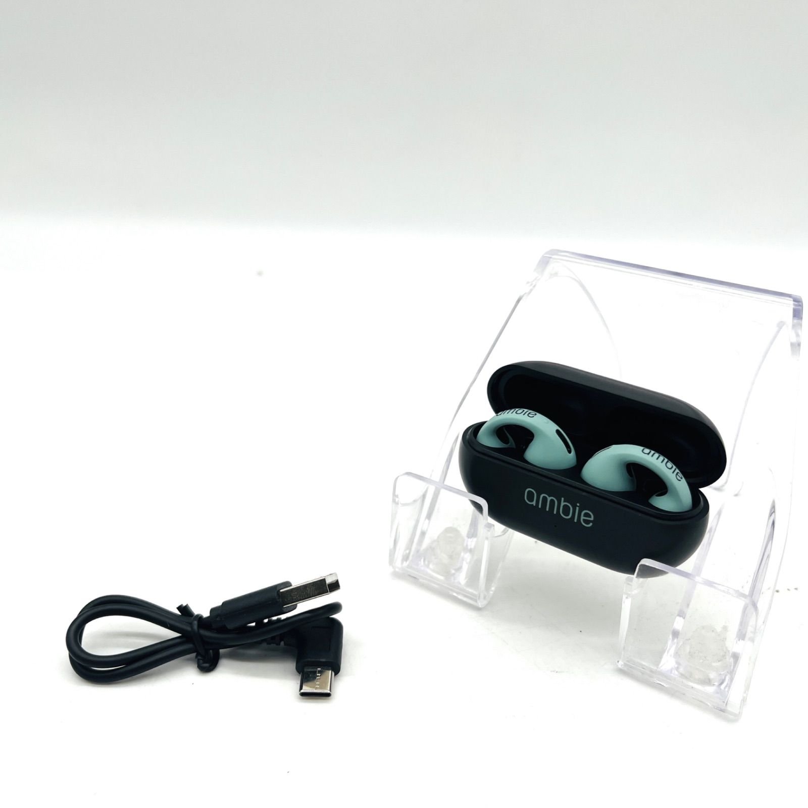 ambie AM-TW01 sound earcuffs （アンビー サウンド イヤカフ） 耳をふさがないながら聴き/完全ワイヤレス AshGreen  - メルカリ