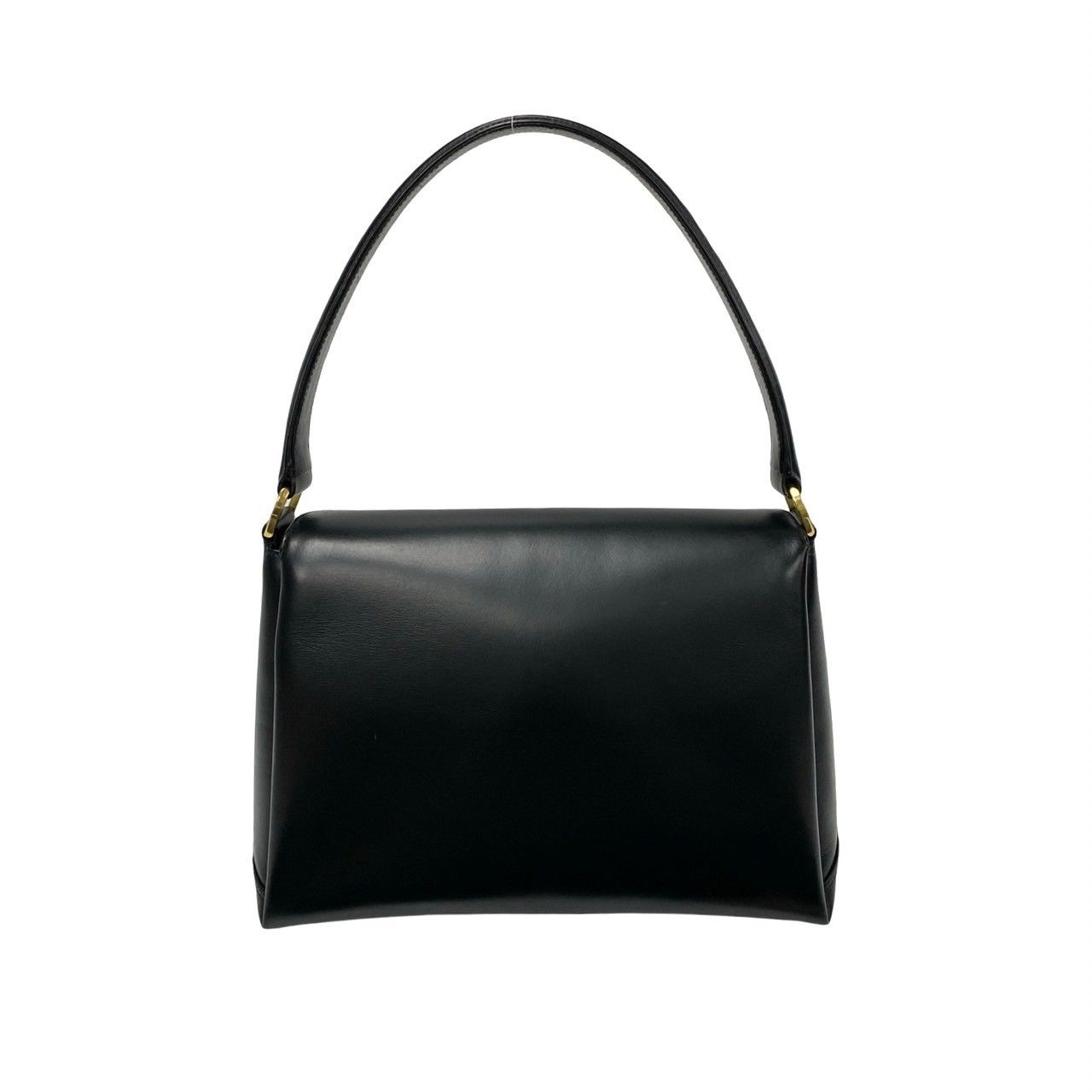 【美品】希少　GUCCI ヴィンテージ レザー ハンドバッグ ブラック ロゴ入り 極 美品 希少 GUCCI グッチ オールドグッチ ヴィンテージ レザー