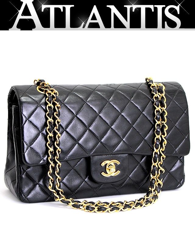 シャネル CHANEL マトラッセ25 Wフラップ チェーンショルダーバッグ