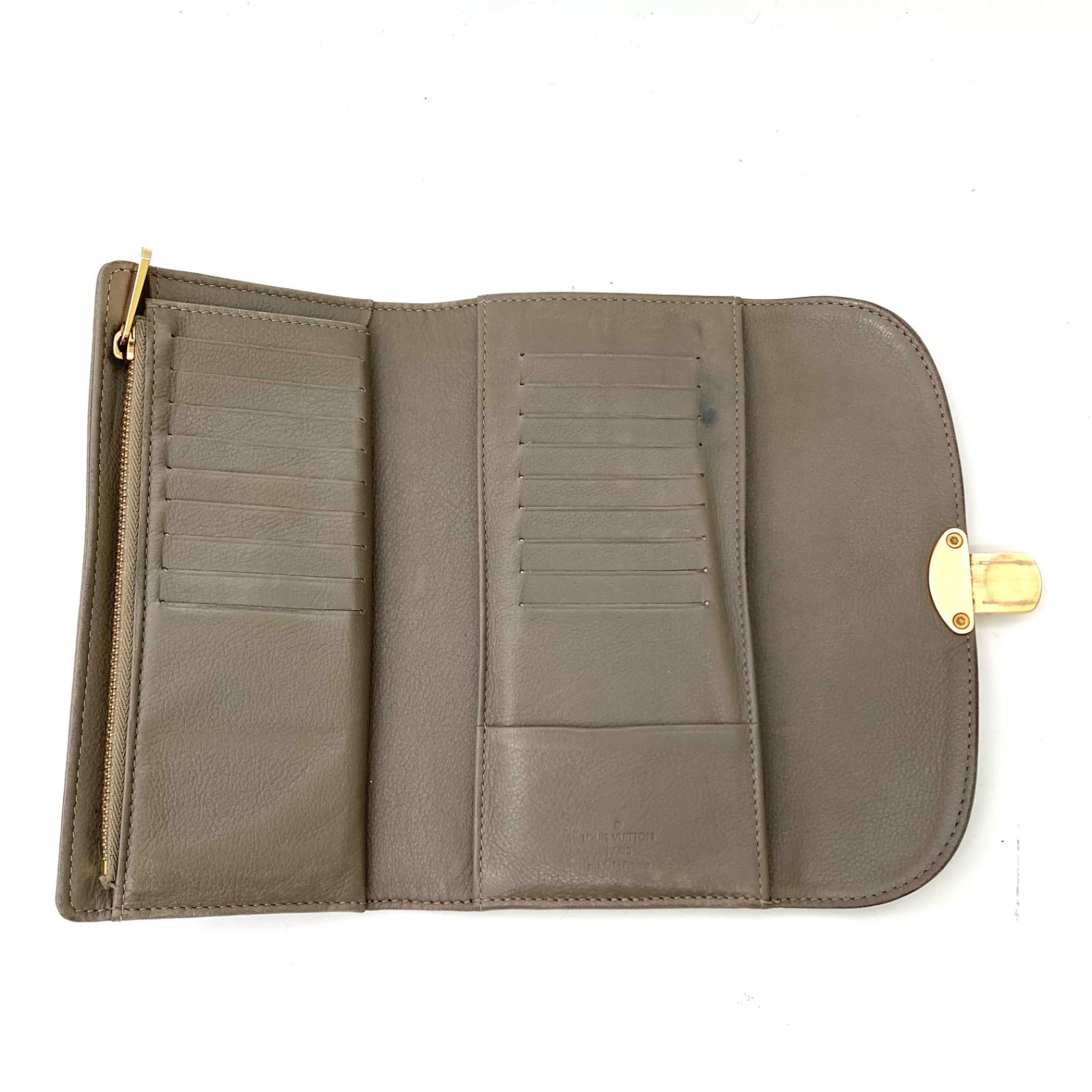 ルイ・ヴィトン マヒナ ポルトフォイユ・アメリア 長財布 キャラメル