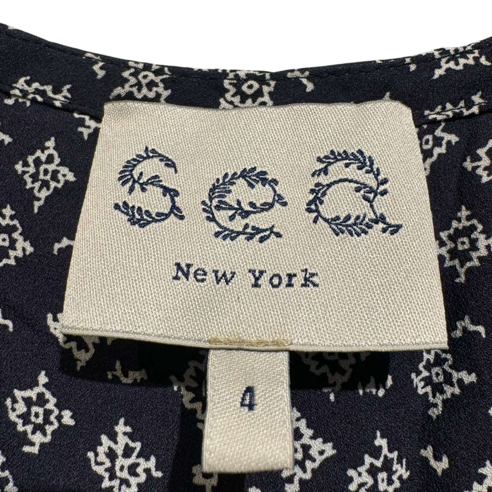 Sea NEW YORK (シーニューヨーク) ② 総柄ノースリーブシルク 