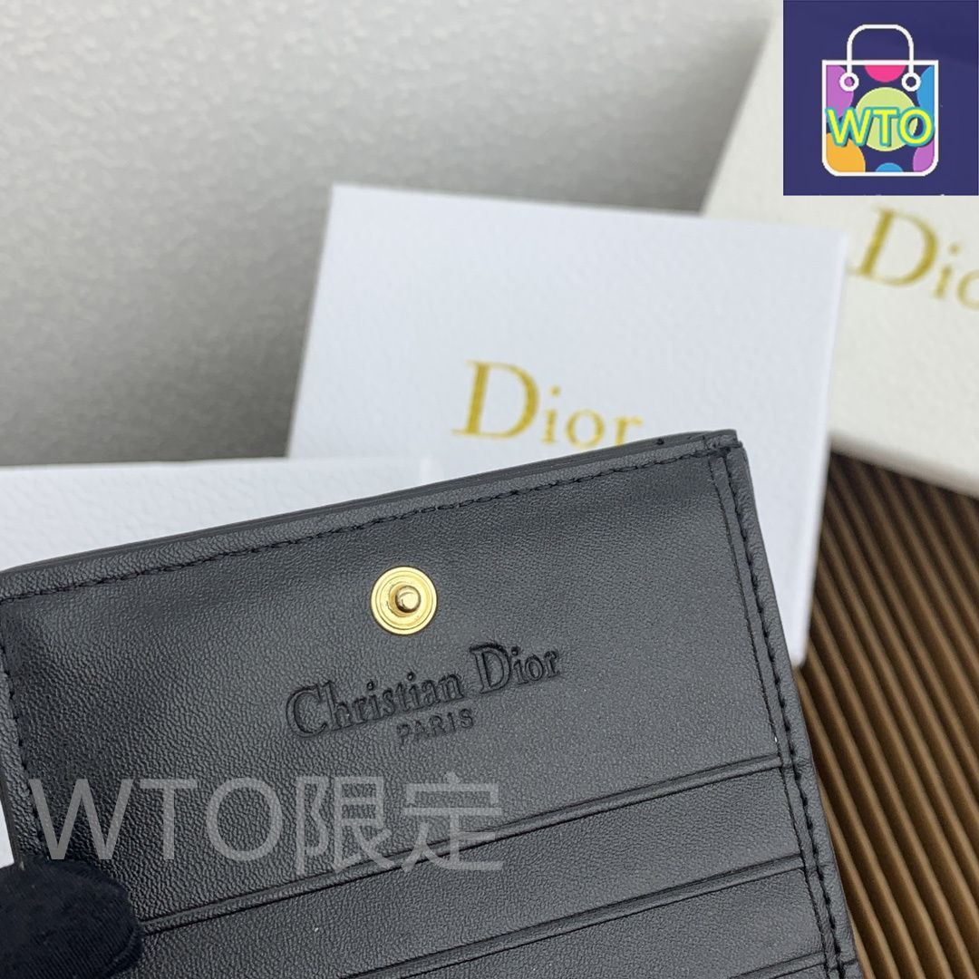 ディオール　ウォレットチャーム　新品 本日特価] ミニ レディディオール ウォレット グレーシープ