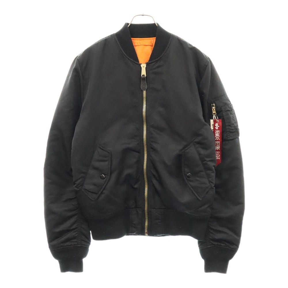 OPENING CEREMONY (オープニングセレモニー) ×Alpha industries MA-1 アルファ リバーシブルナイロンフライトジャケット ブラック/オレンジ