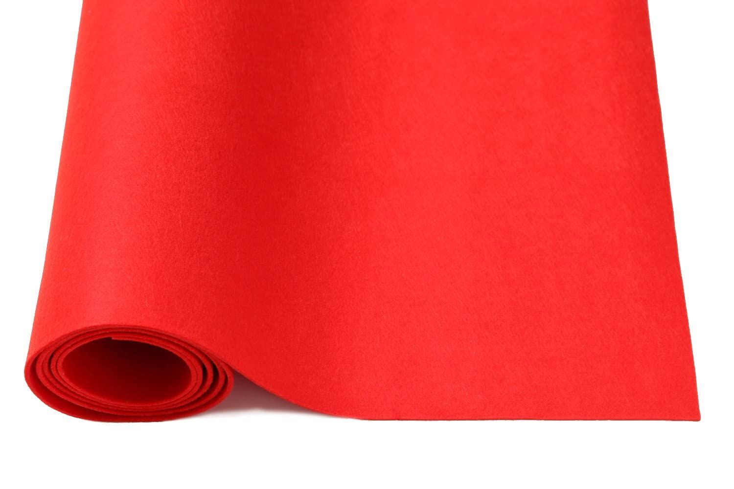 数量限定】毛氈（もうせん）赤 厚手 2m×1m