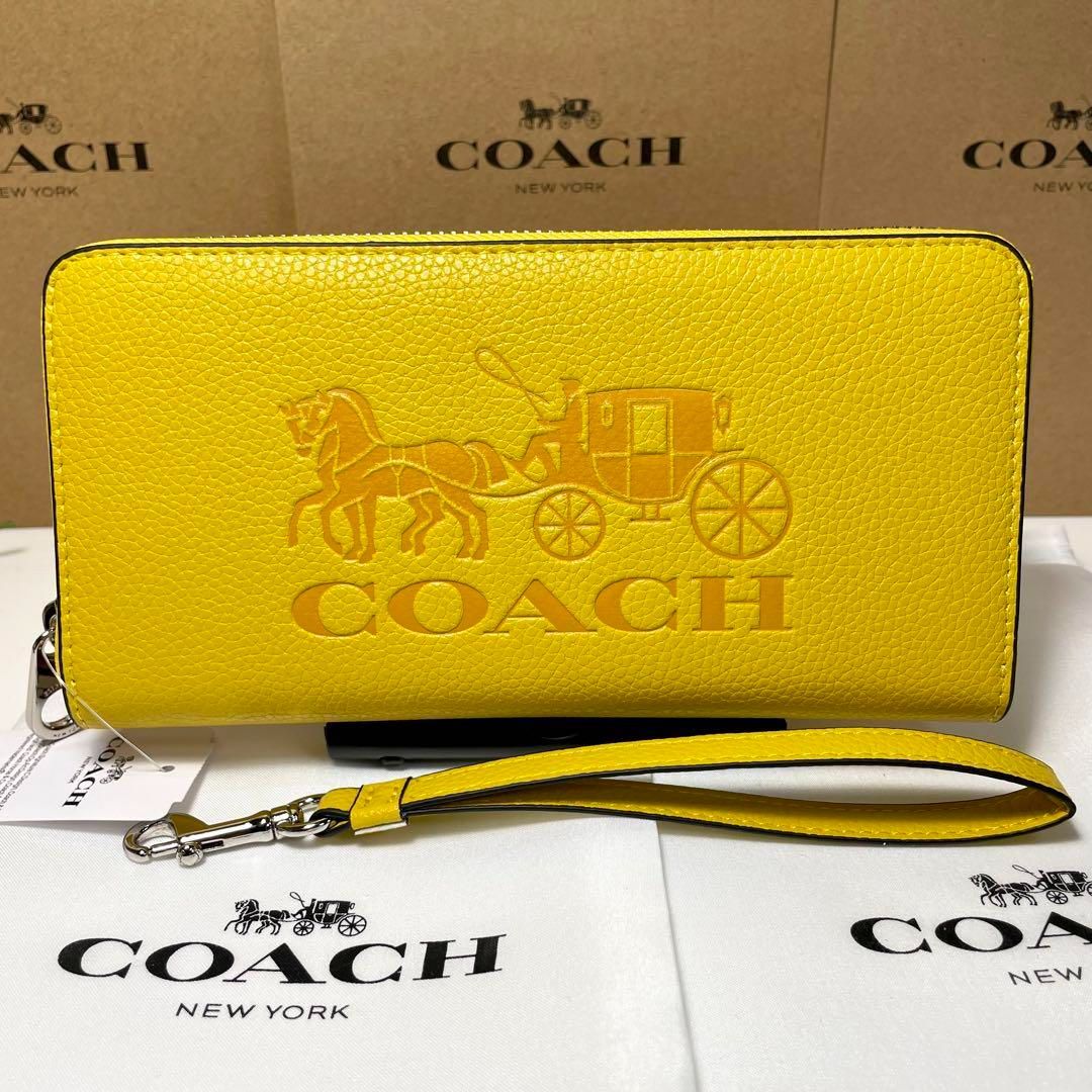 新品未使用 COACH 長財布 大人気色 ホースアンドキャリッジ - エリココ