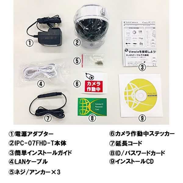 ソリッドカメラ ワイヤレスセキュリティカメラ パン・チルト