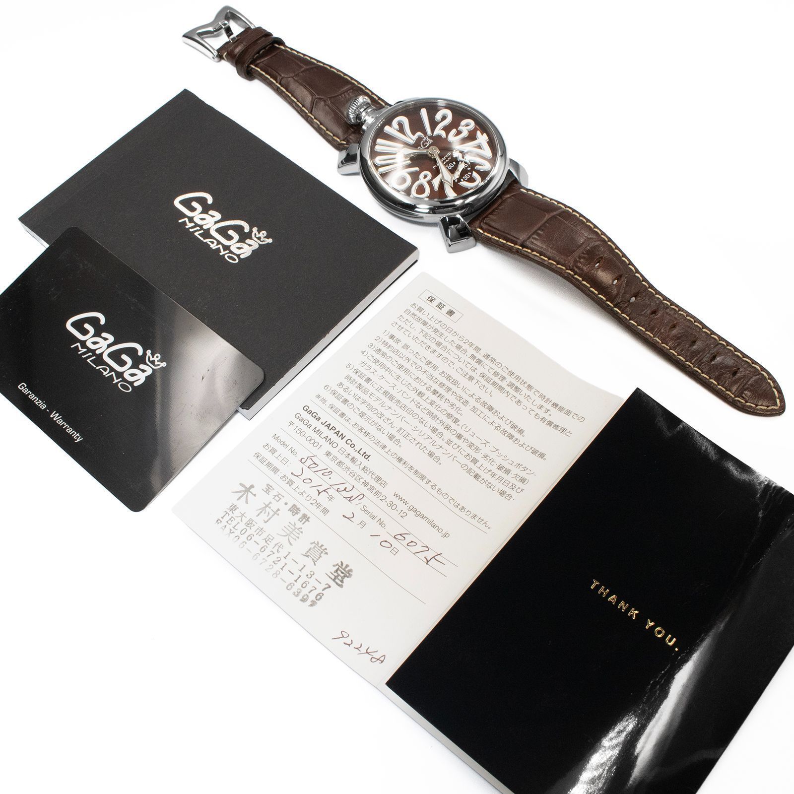 ガガミラノ 48mm保証書付き 新品同様 中古 GaGa MILANO ガガミラノ