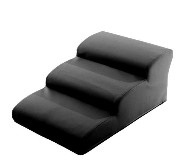 セルタン Cellutane ドッグステップ 3段 ワイド ブラック PVC生地 ペット用 階段 幅広 日本製 A389a-a-597BK