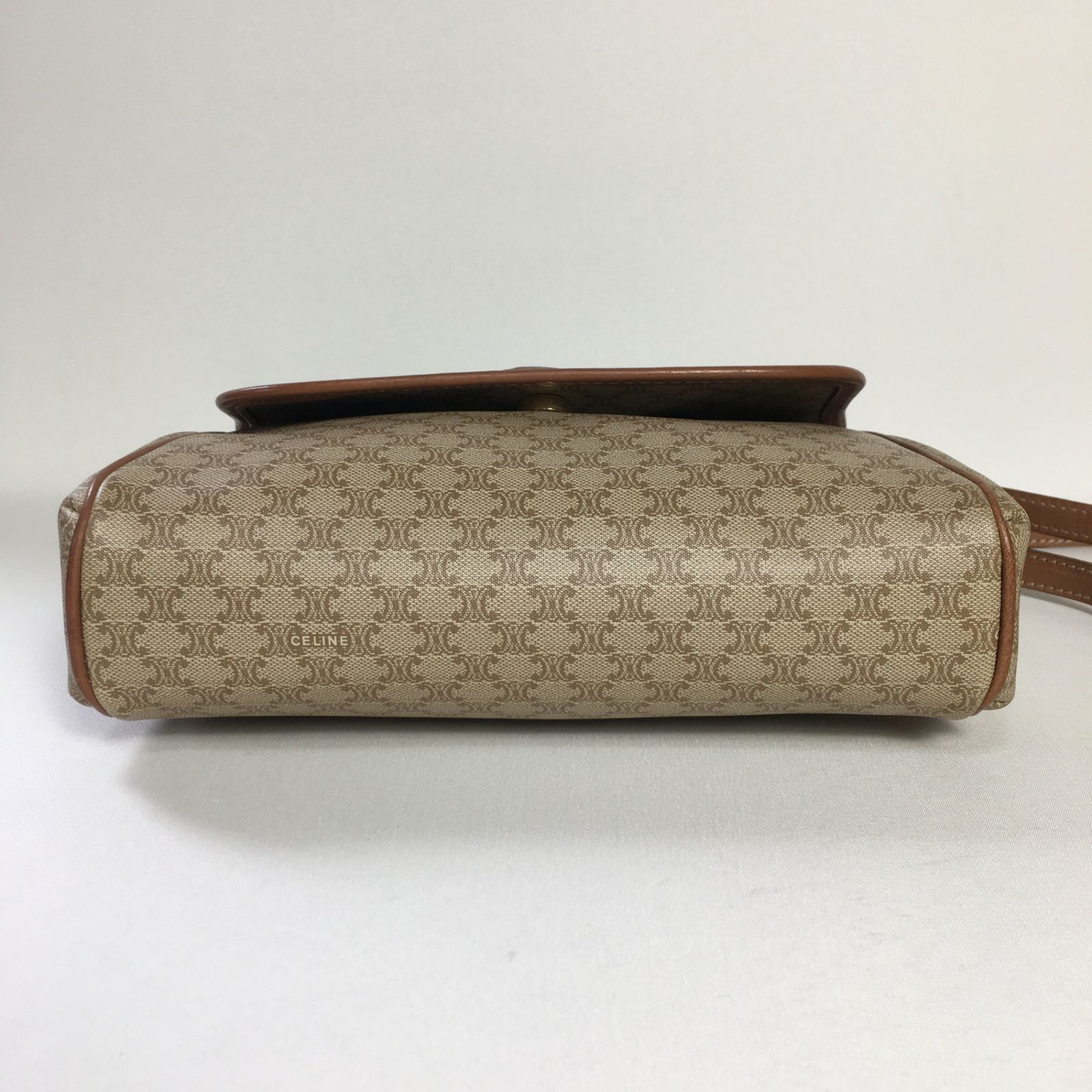 2503-70｜美品｜セリーヌ ショルダーバッグ ブラウン マカダム トリオンフ 2503-70｜美品｜セリーヌ ショルダーバッグ ブラウン マカダム