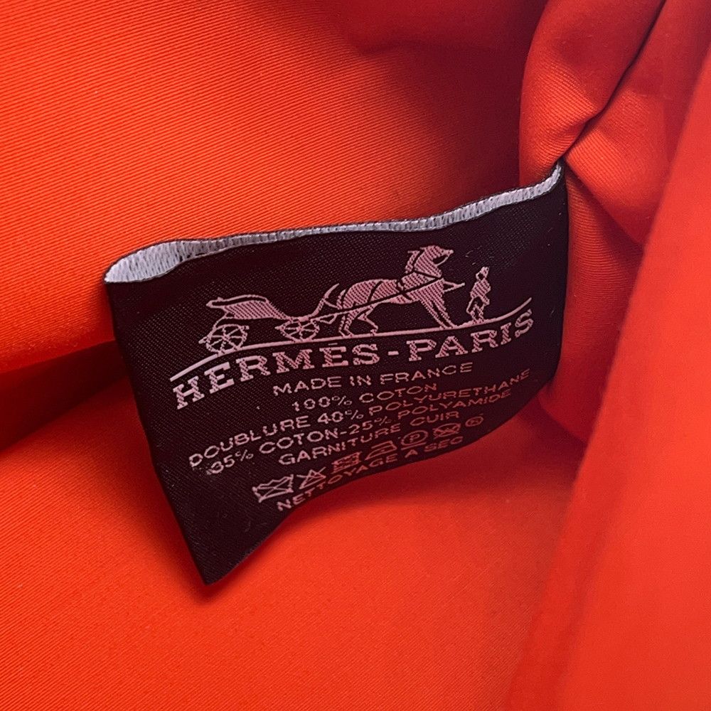 エルメス ポーチ ボリードポーチ ミニ ハイビスカス/シルバー金具  