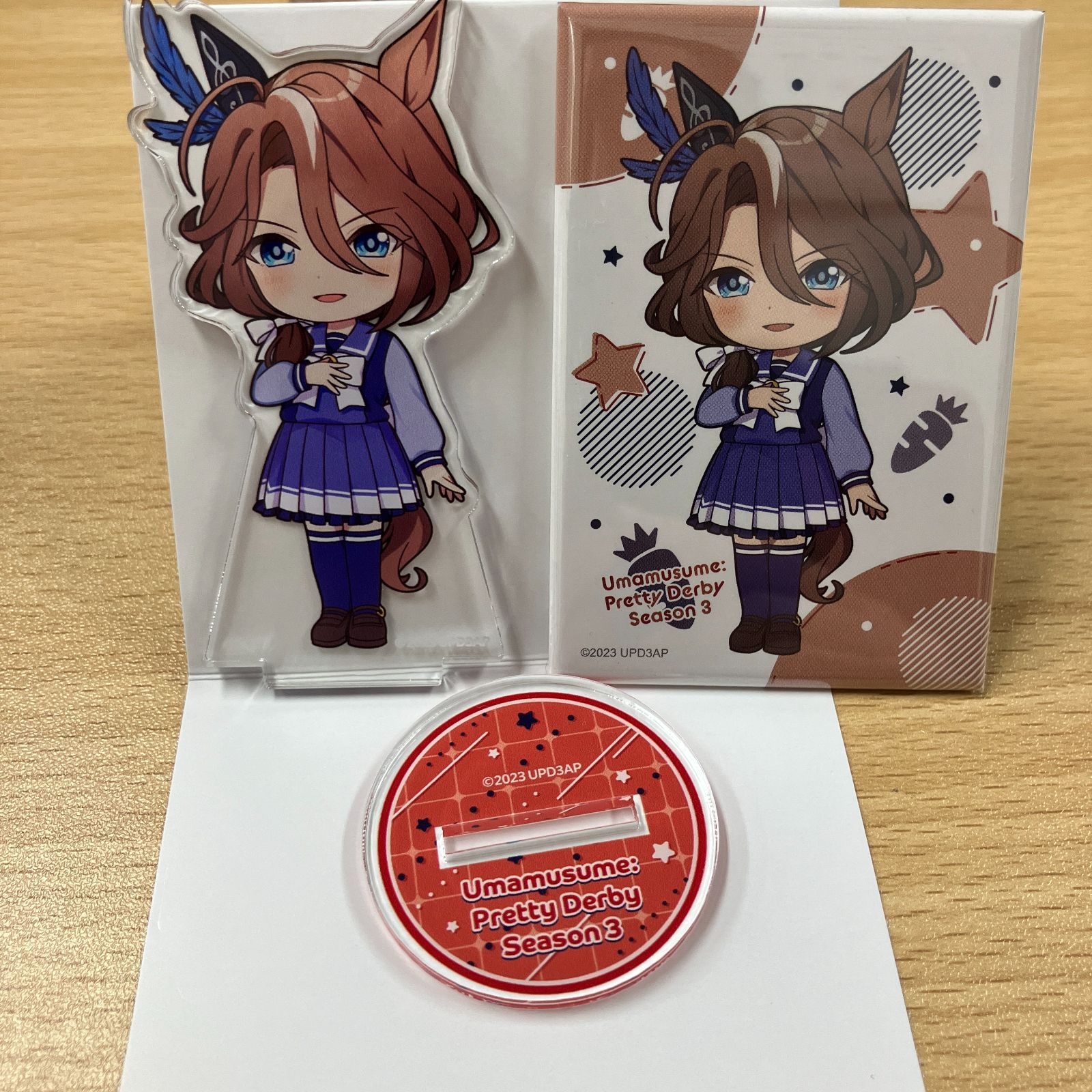 ウマ娘　サウンズオブアース　缶バッジ　キャラバッジ　9点 BOX】ウマ娘 プリティーダービー キャラバッジコレクション／B