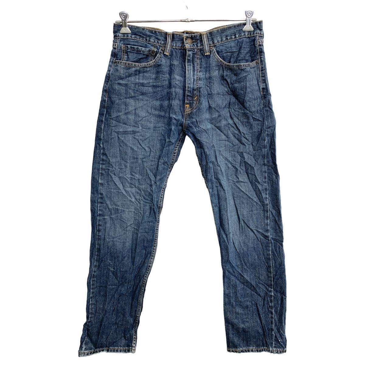 Levi's 505 デニムパンツ W34 リーバイス レギュラーフィット インディゴ コットン メキシコ製 古着卸 アメリカ仕入 2401-736