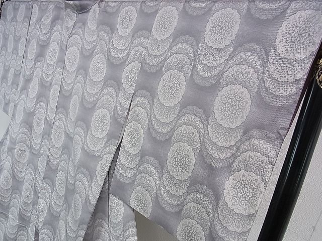 平和屋本店■極上　本場大島紬　白大島　9マルキ　正倉院花重ね　逸品　DZAA1202kh4 平和屋本店□極上 本場大島紬 白大島 9マルキ 正倉院花重ね 逸品