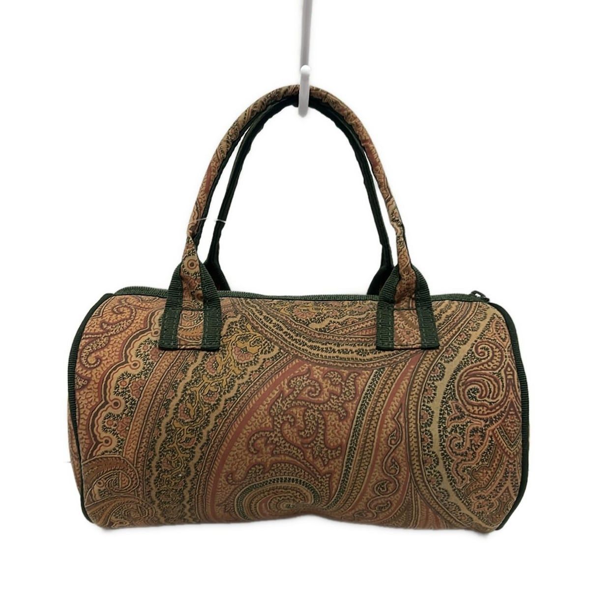 ETRO エトロ　ミニハンドバッグ　チェーン　ペイズリー柄　ナイロン　ブラック ETRO エトロ ペイズリー柄 ショルダーバッグ ナイロン素材