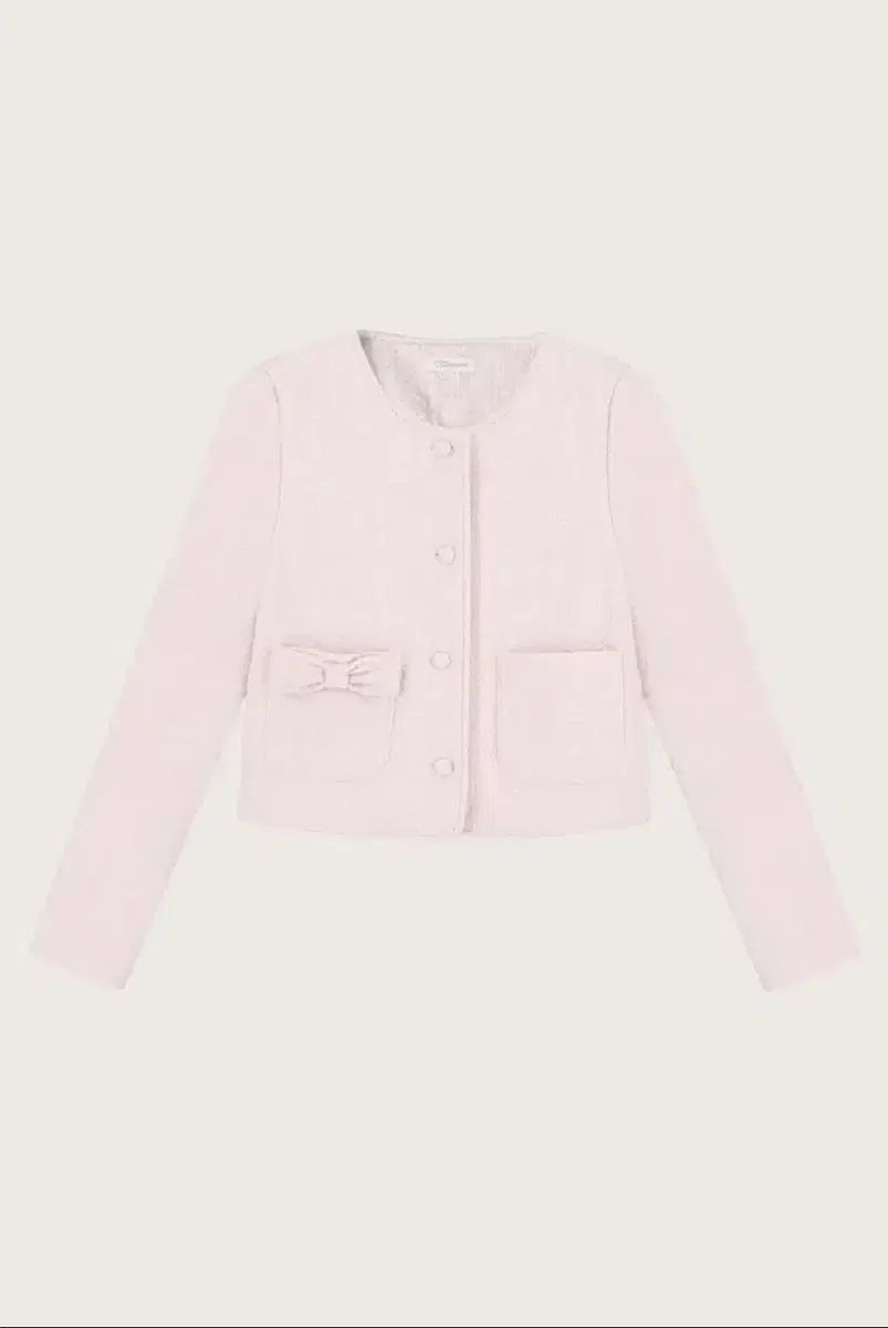 クリシーア キャンディ リボン ツイード ピンク