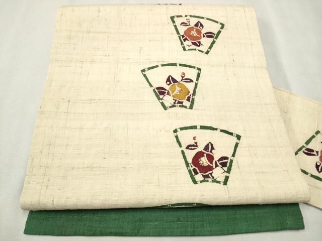 2502-50 袋帯 美品 正絹 着物 袋帯 螺鈿箔 正絹 絹 金糸 銀糸