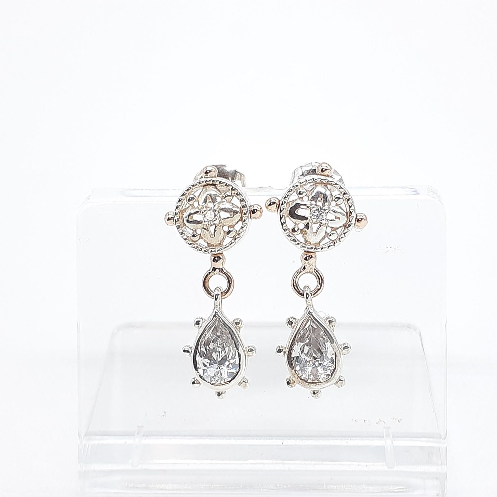 love&hate ラブアンドヘイト シルバーピアス LOVE＆HATE ラブアンドヘイト ピアス SILVER 925 K10 ジルコニア