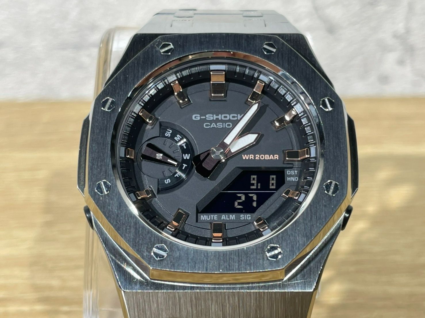 カシオ Gショック シルバーメタル gma-s2100-1a カスタム G-SHOCK