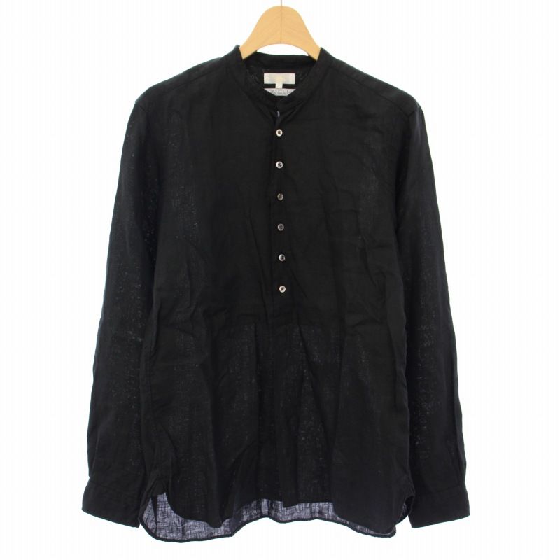 スティアンコル SOUTIENCOL カンクリーニ CANCLINI シャツ 長袖 バンドカラー 1 黒 201017 KS /TK レディース スティアンコル SOUTIENCOL カンクリーニ CANCLINI シャツ 長袖