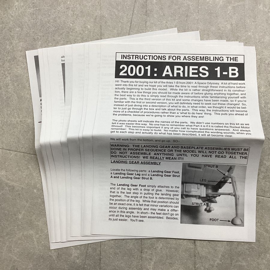 AURORA/オーロラ 2001年宇宙の旅 ARIES 1-B レジンキット/ガレージキット AURORA/オーロラ 2001年宇宙の旅 ARIES 1-B レジンキット