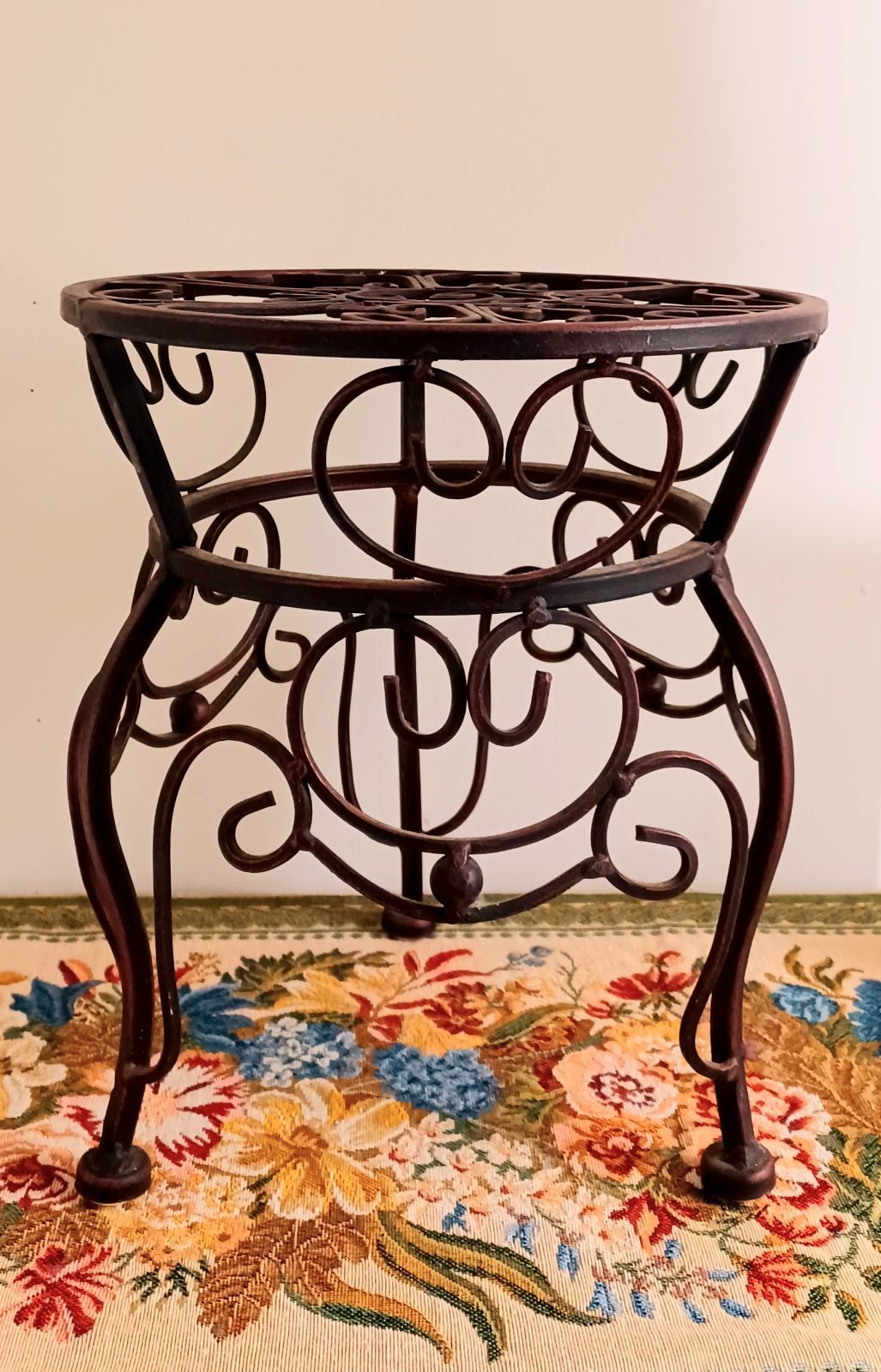 英国アンティーク木製フラワースタンド/八角形オクタゴナル/花台