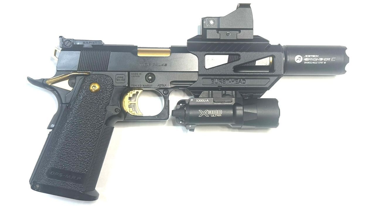 カスタムマウント (GLOCK17 Gen.4/5 用、ハイキャパゴールド
