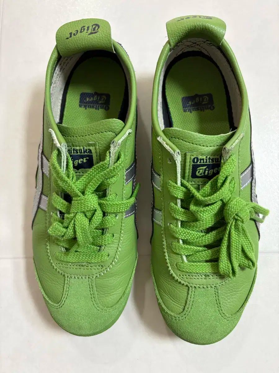 オニツカタイガー メキシコ 66 グリーン シルバー
