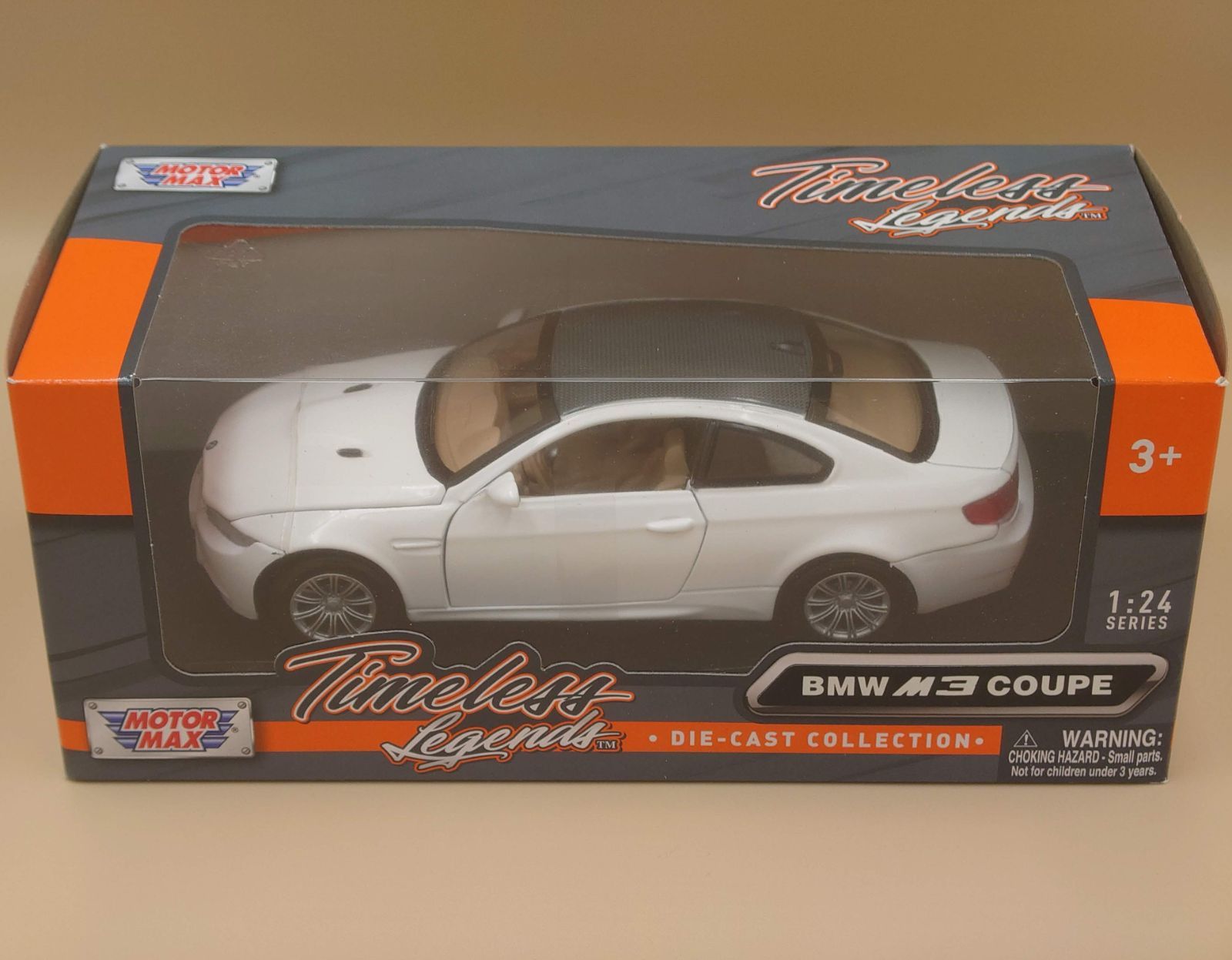 1/24 BMW M3 クーペ ホワイト モーターマックス製ダイキャスト製