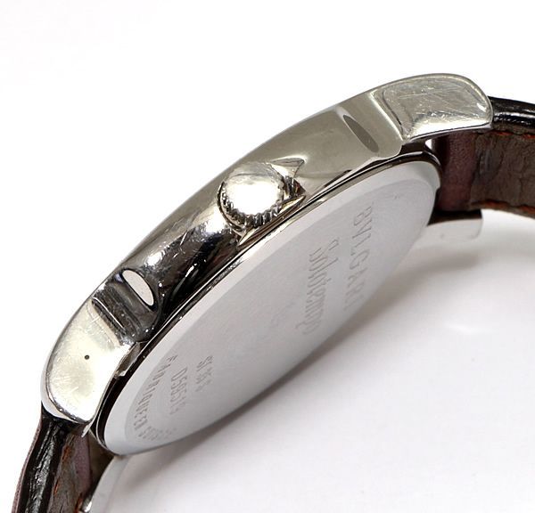 【広尾店】ブルガリ BVLGARI ソロテンポ 腕時計 クォーツ ST35S ブラウン【13175】
